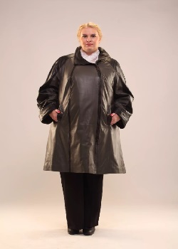 Кожаное пальто