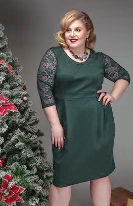 Новогодняя одежда для полных девушек