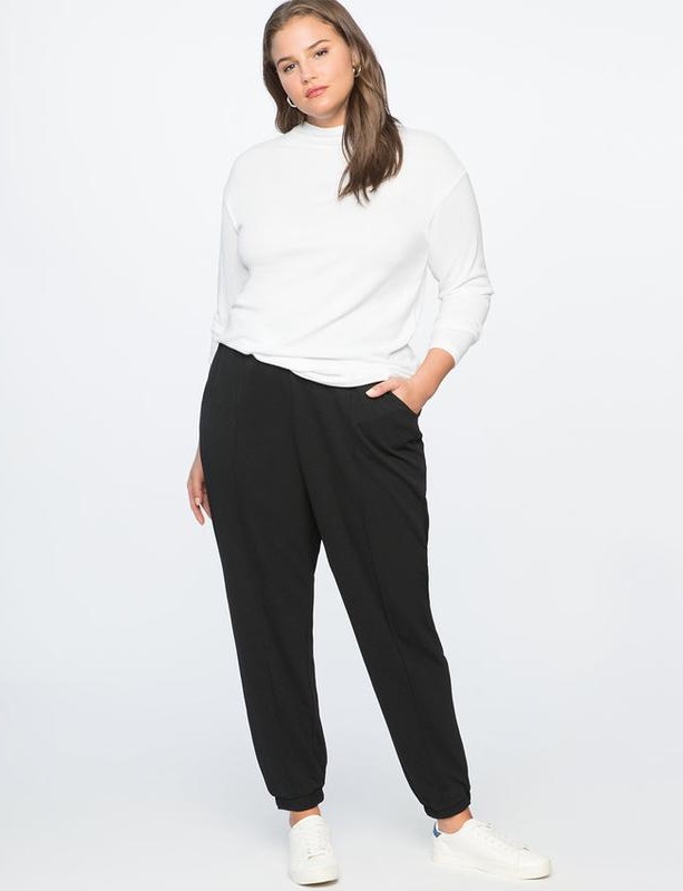 С чем носить джоггеры полным женщинам