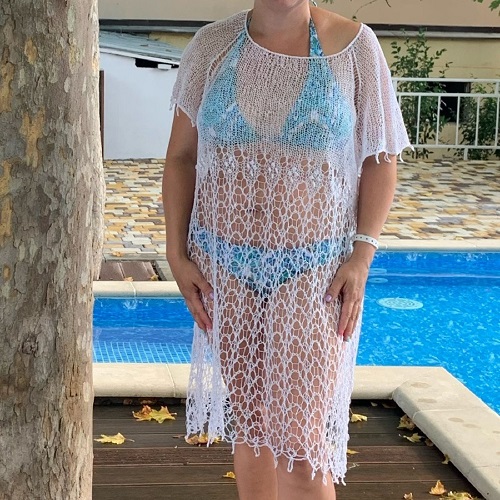 Пляжные туники для полных женщин