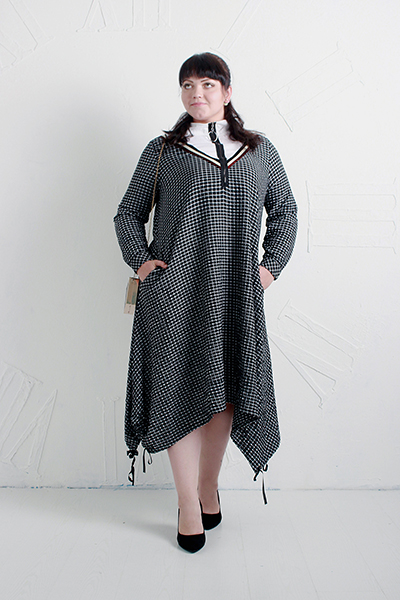 Платье60% хлопка, 36% пэ, 4% эл.50-56 р-р