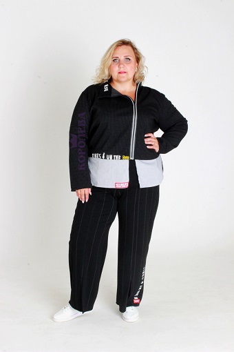 Как носить широкие брюки полным