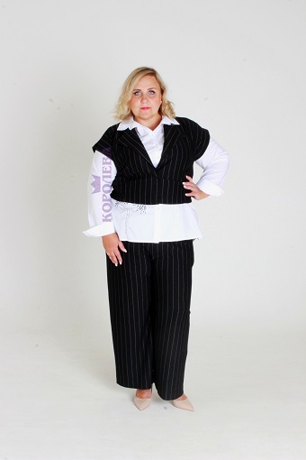 Как носить широкие брюки полным женщинам