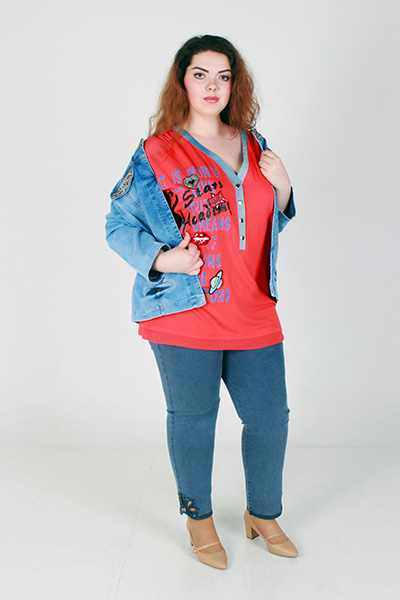 Блуза95% вискоза, 5% эластан50-58 р-р