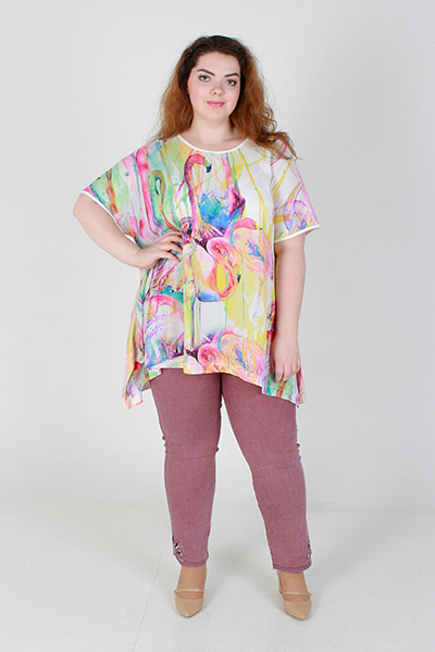 Блуза95% вискозы, 5% эластан50- 62 р-р