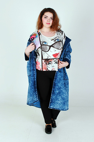 Блуза95% вискоза, 5% эластан50-62 р-р