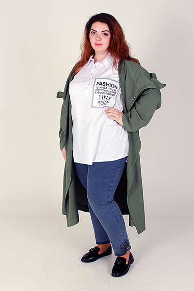 Блузка75% хлопок, 23% п/а, 4% эластан50-56 р-р