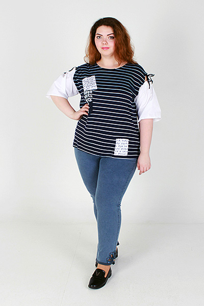 Блузка96% хлопок, 4% эластан50-56 р-р