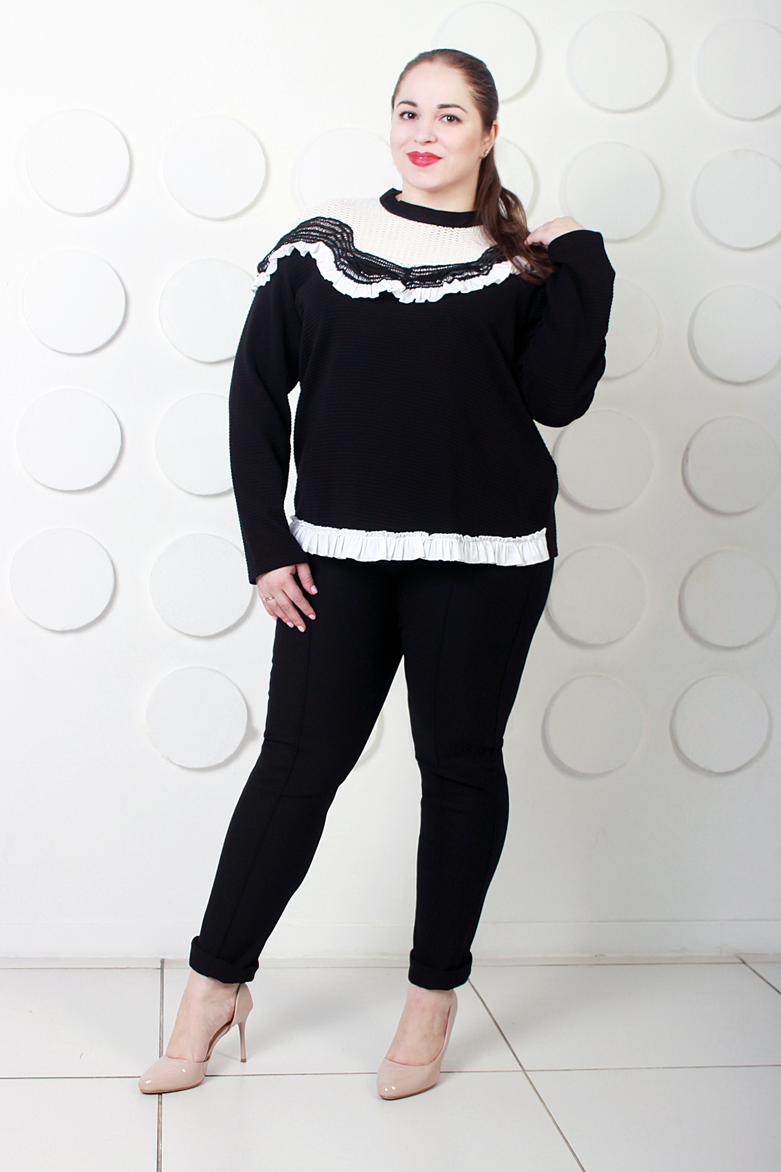 блузка; вискоза, эластан50-58 размеры