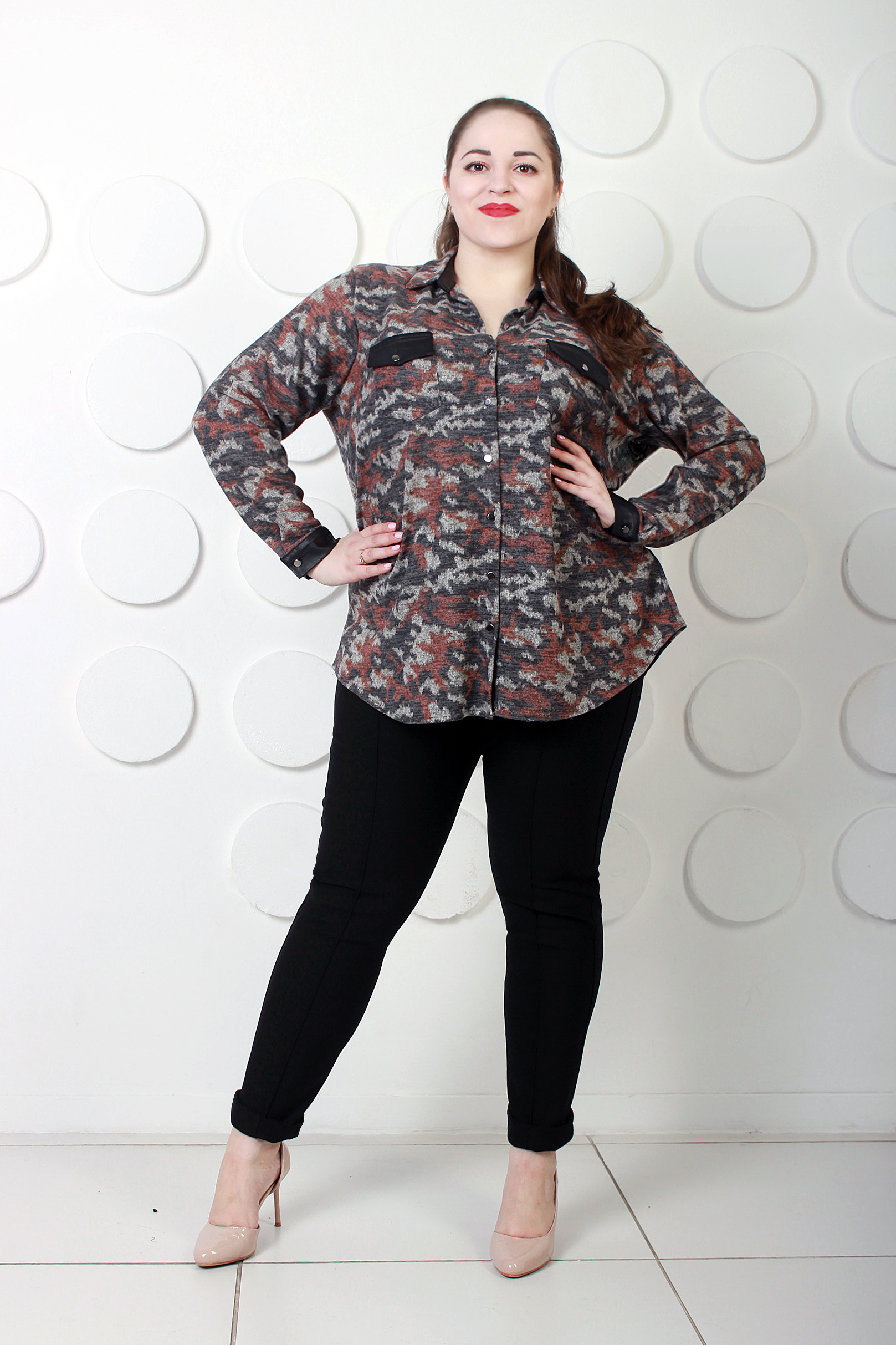 блузка; вискоза+иск.хлопок54-64 размеры